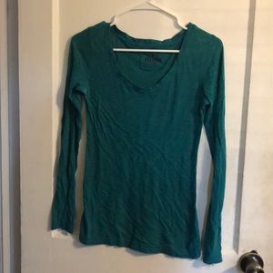 Teal long sleeve shirt